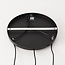 3-light pendant light Ivera - black woven rope
