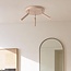 Dora ceiling light in beige with three adjustable spotlights