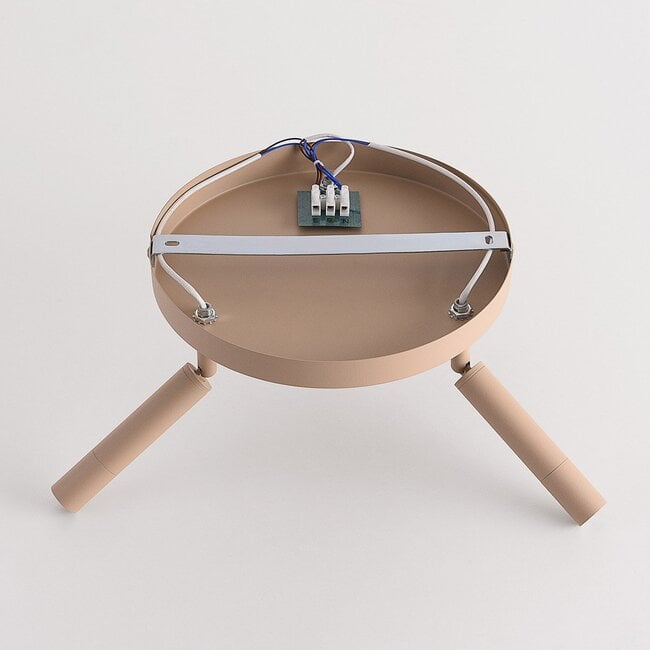 ceiling light Dora - beige with three adjustable spotlights