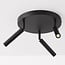 Black ceiling lamp Dora with three adjustable spotlights