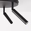 Black ceiling lamp Dora with three adjustable spotlights