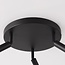 Black ceiling lamp Dora with three adjustable spotlights