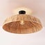 Boho ceiling light Baro Ø58 cm - natural raffia