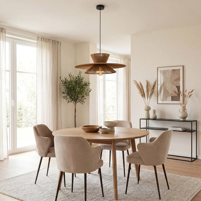 Ikera Pendant Light in Natural Paper Rope Ø60 cm