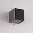 Outdoor wall light Timber wood look anthracite with integrated up & downlight