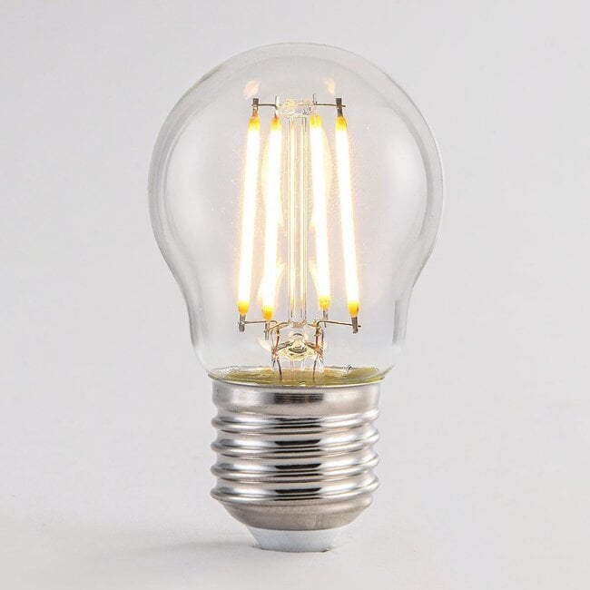 G45 dimmable clear glass filament bulb 2700K 2.5W & 4.5W