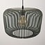 Pendant lamp Viro in green metal Ø38 cm