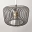 Pendant lamp Viro in light grey metal Ø38 cm