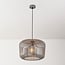 Pendant lamp Viro in light grey metal Ø38 cm