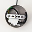 Pendant light Viro in light grey metal – Ø38 cm