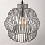 Kavo light grey metal pendant light – Ø40 cm