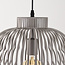 Pendant lamp Kavo in light grey metal Ø40 cm