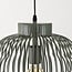 Pendant lamp Kavo in green metal Ø40 cm