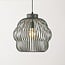 Pendant lamp Kavo in green metal Ø40 cm