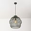 Pendant lamp Kavo in green metal Ø40 cm