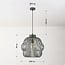 Pendant lamp Kavo in green metal Ø40 cm