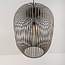 Pendant lamp Taro in light grey metal Ø35 cm