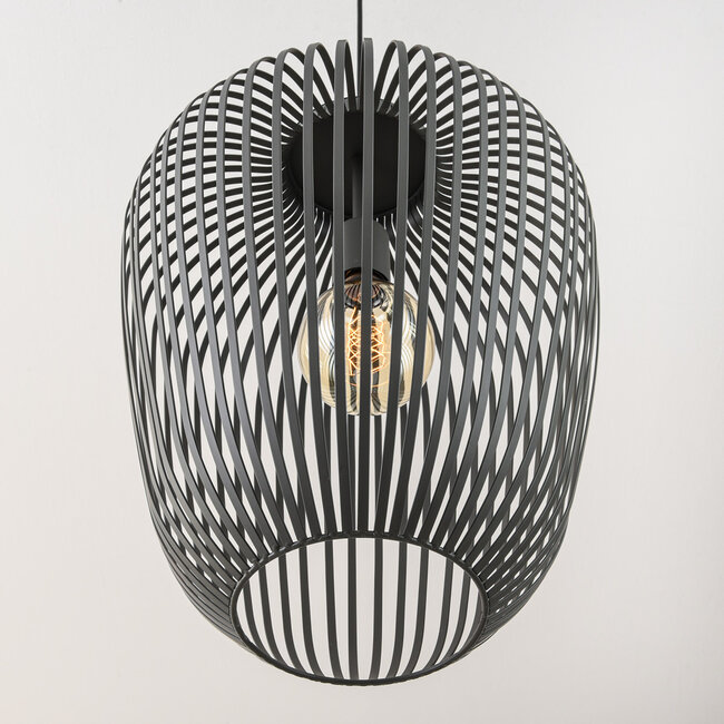 Pendant light Taro in dark grey metal – Ø35 cm