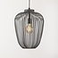 Pendant lamp Taro in dark grey metal Ø35 cm