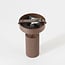 Ceiling lamp Blaze in ribbed brown with adjustable spotlight