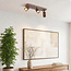 Blaze ceiling light with three adjustable spotlights - brown