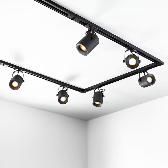 1-phase track system set of 3 metres with Julien spotlights, black