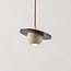 pendant light Tona - travertine (natural stone) and wood