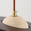 pendant light Tona - travertine (natural stone) and wood