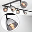 1-phase track system set of 3 metres with Jenna spotlights, black