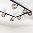1-phase track system set of 3 metres with Jenna spotlights, black