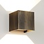 Outdoor wall light Oliver - Black with brushed gold