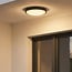 Modern outdoor wall light Samuel with sensor - anthracite 20W