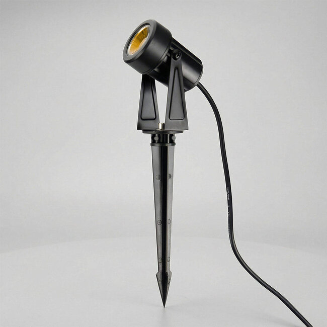 Solar RGB garden spotlight with ground spike (set of 4)