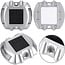 Silver solar ground spotlight Parker - set of 2