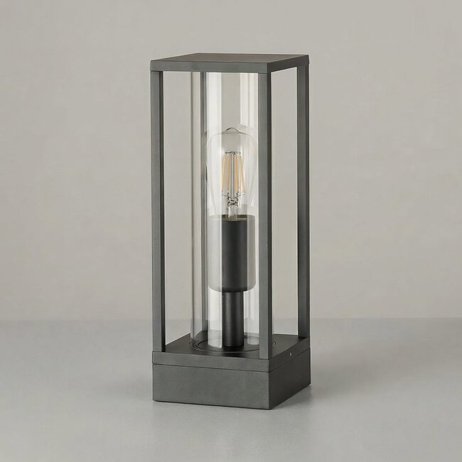 Industrial outdoor table lamp Ted - black