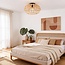 Ceiling light Karo with open bamboo shade