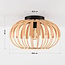 Ceiling light Karo with open bamboo shade