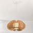 pendant light Rorka - wooden slats with diffuser