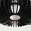 pendant light Rorka - black slats with diffuser