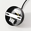 pendant light Rorka - black slats with diffuser