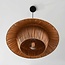 Raffina Pendant Light made of layered raffia paper