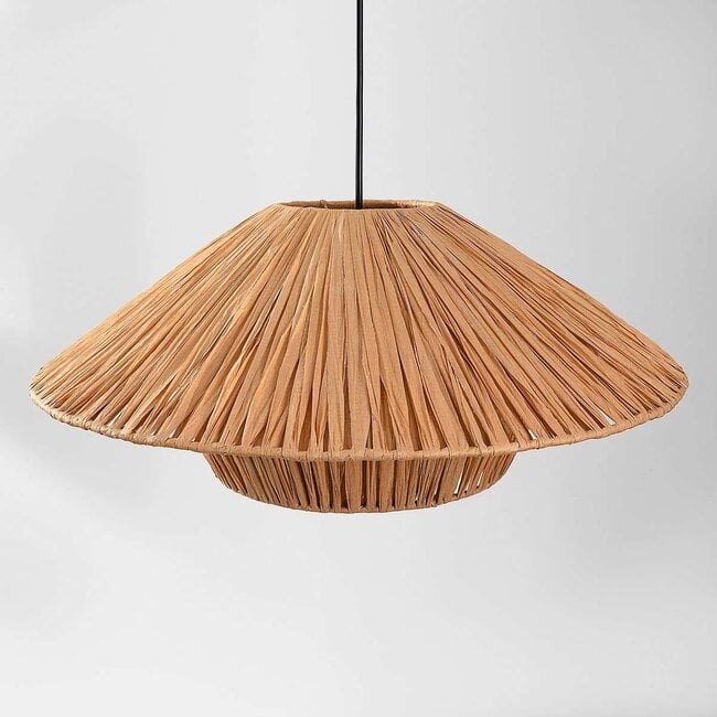 pendant light Raffina - layered raffia