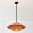 pendant light Raffina - layered raffia