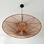 Pendant light Orana with double hand-woven paper shade in natural