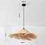 Rattan pendant light in natural - Kalina