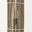 Bamboo floor lamp in black and natural - Lori