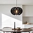 Pendant light Wildlum in black cotton rope