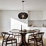 pendant light Wildlum - black cotton rope