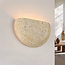 Wall light made of travertine (natural stone) with semi-circular design - Teros