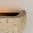 Wall light made of travertine (natural stone) with semi-circular design - Teros